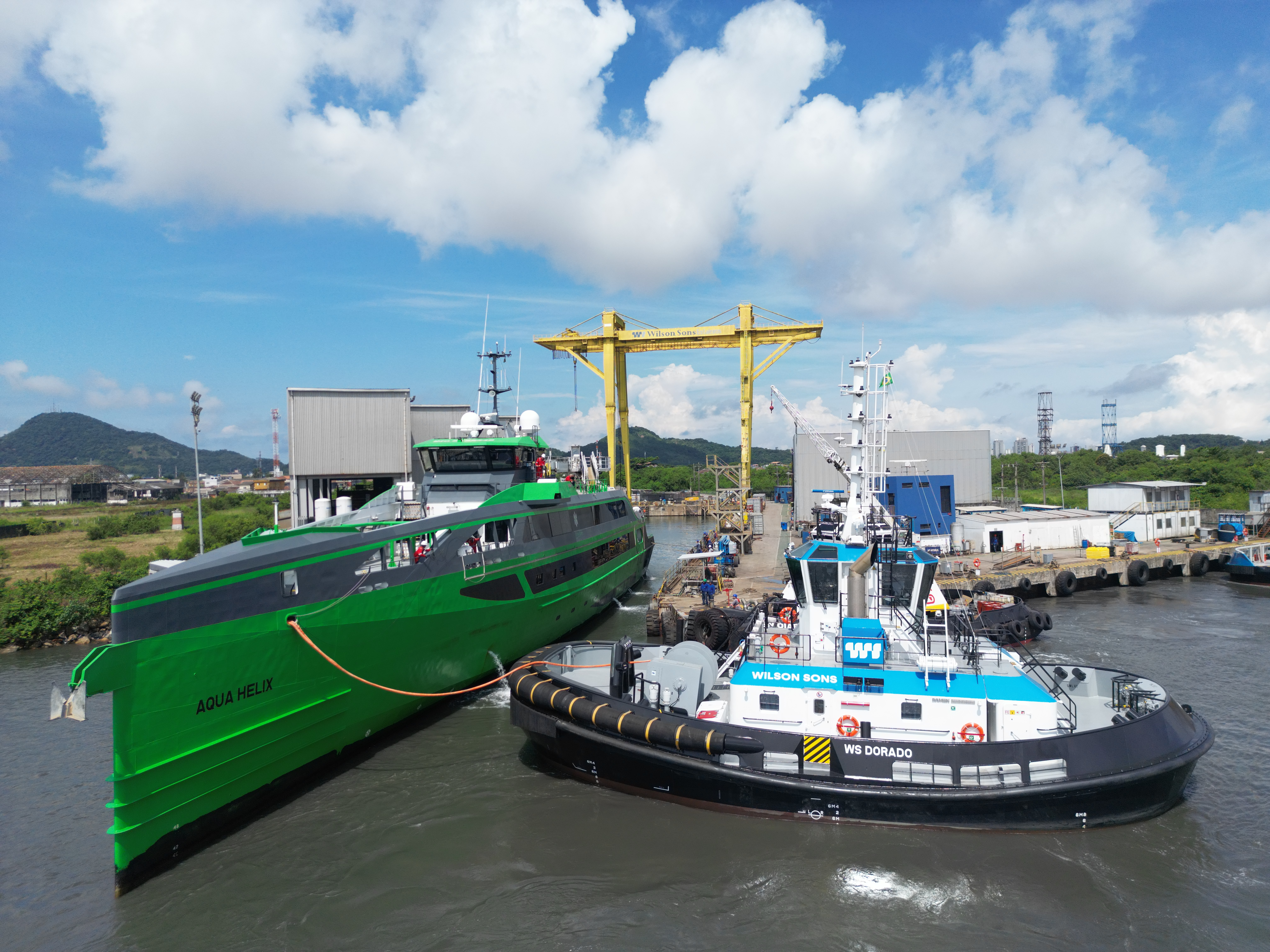Wilson Sons does unprecedented docking of aluminium ship Aqua 